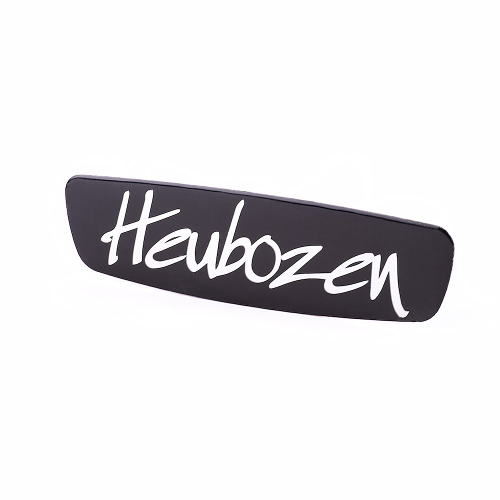 Plaque aluminium logo du capot moteur HEUBOZEN - FitnessBoutique